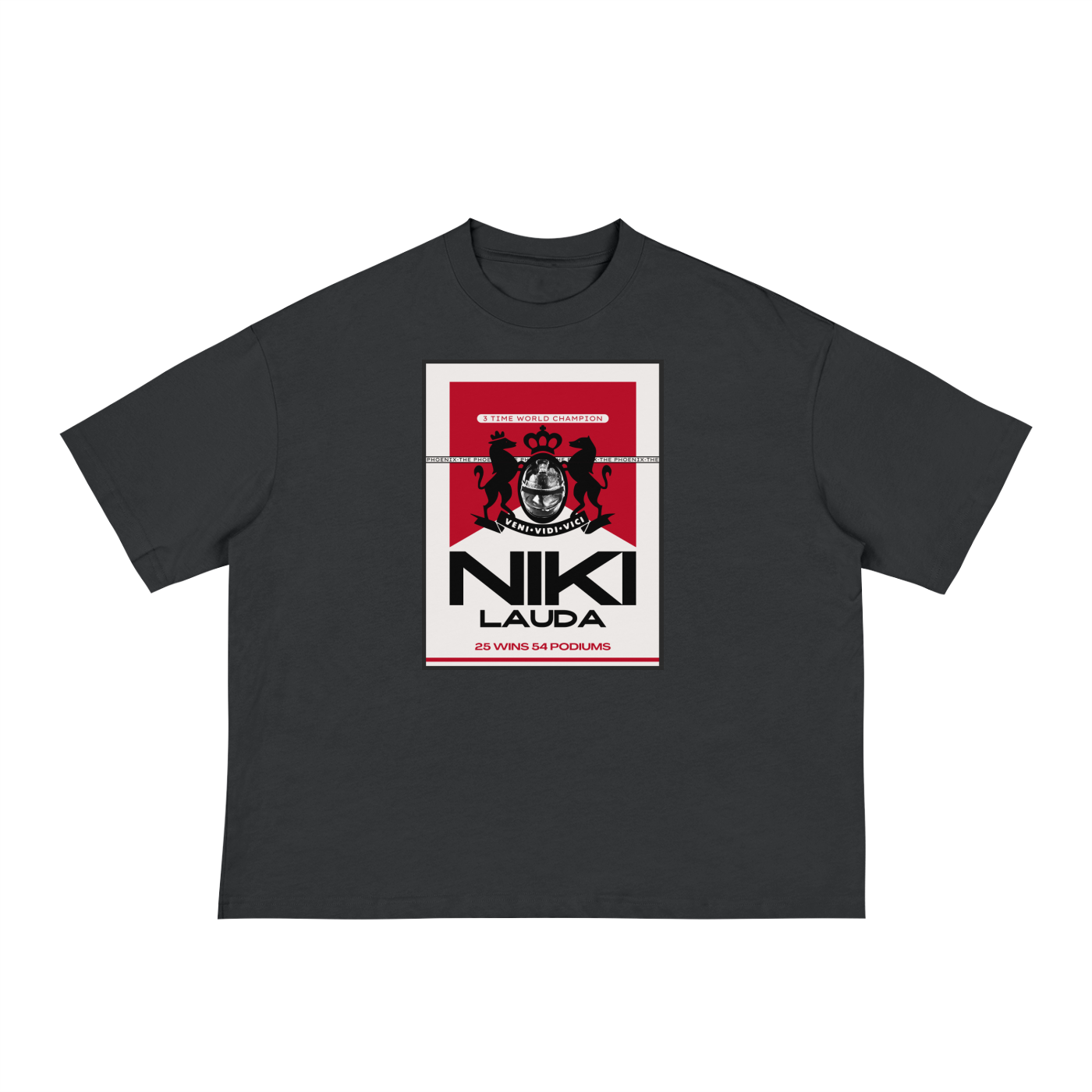 LAUDA BOXY TEE / BLACK - Rookies Clo