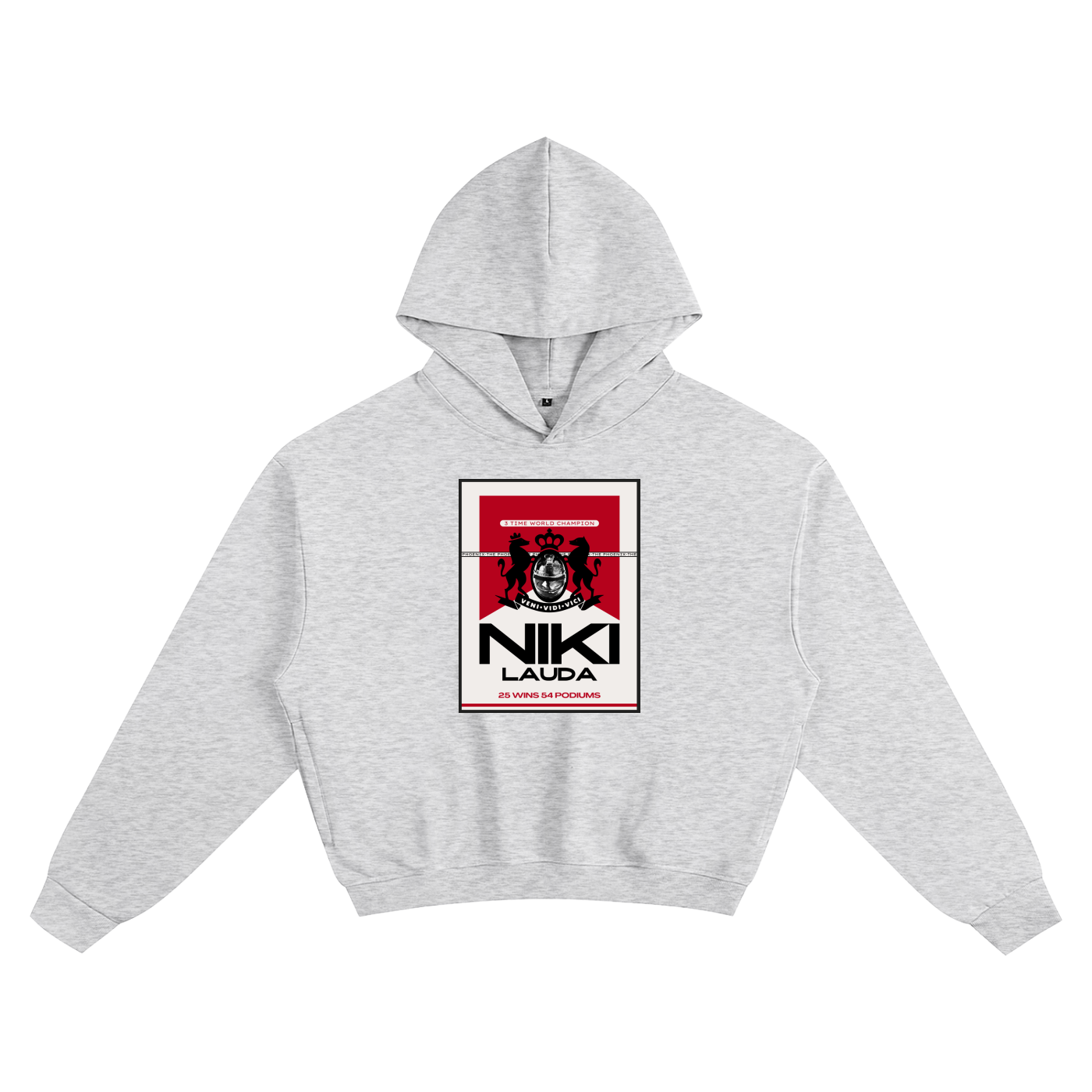 LAUDA BOXY HOODIE / GRAY - Rookies Clo