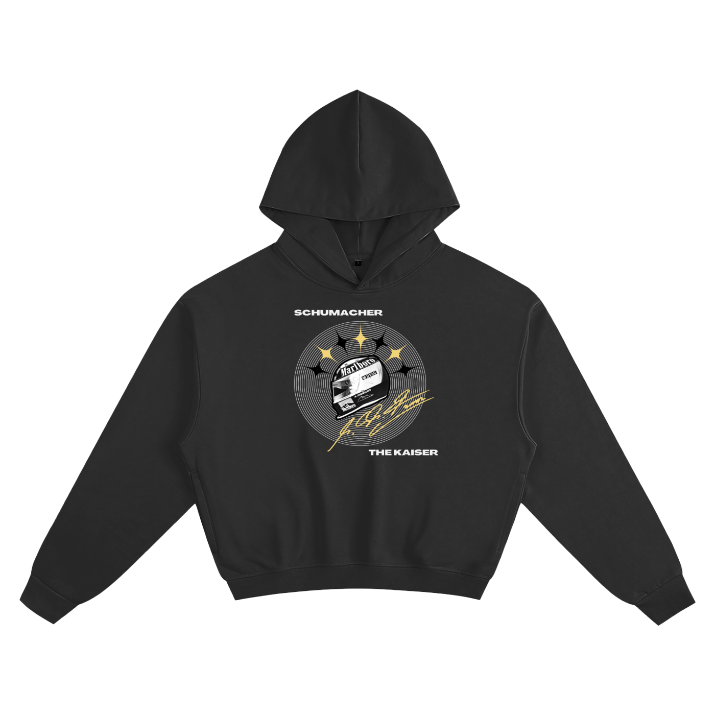 SCHUMACHER BOXY HOODIE / BLACK - Rookies Clo
