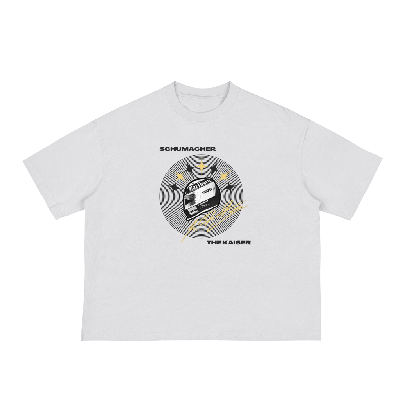 SCHUMACHER BOXY TEE / WHITE - Rookies Clo